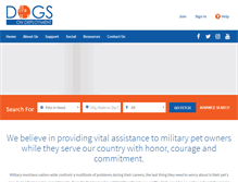 Tablet Screenshot of dogsondeployment.org